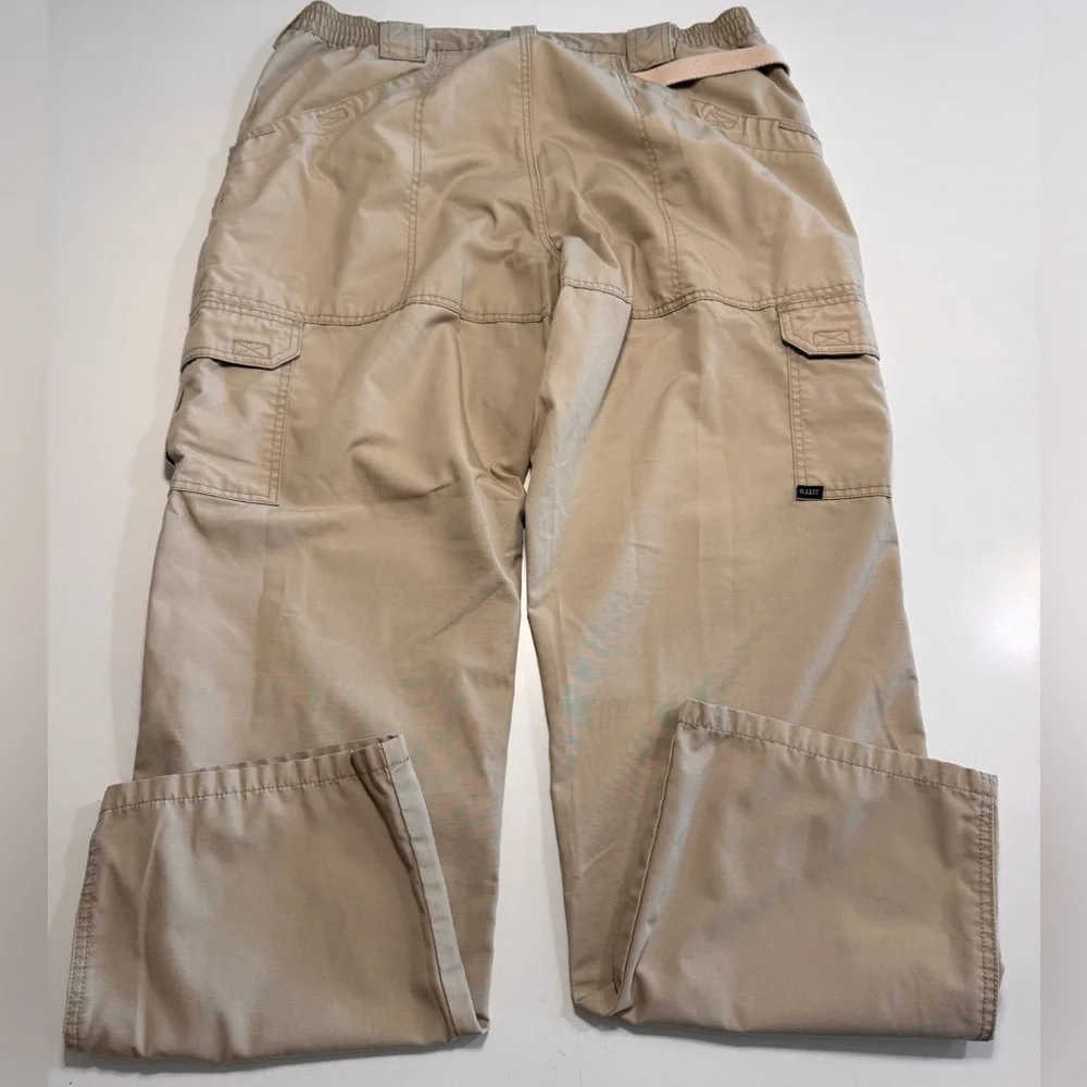 5.11 Tactical Men’s Ripstop Pants Color Tan Size 38x34 Rugged Military Police - Picture 2 of 11